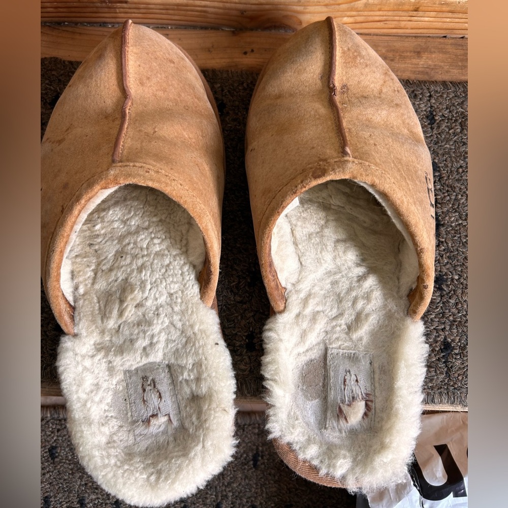 Two pairs UGG Men's Scuff Slippers size 9